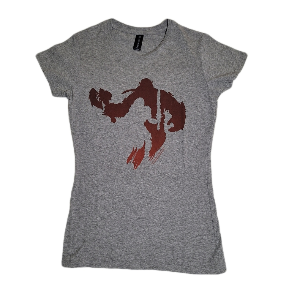 2/$20 LootCrate exclusive women's WoW shirt grey graphic tee